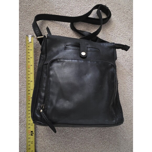 Milo Purse Genuine Leather Organizer Bag Black Shoulder Crossbody Canada - Picture 11 of 14
